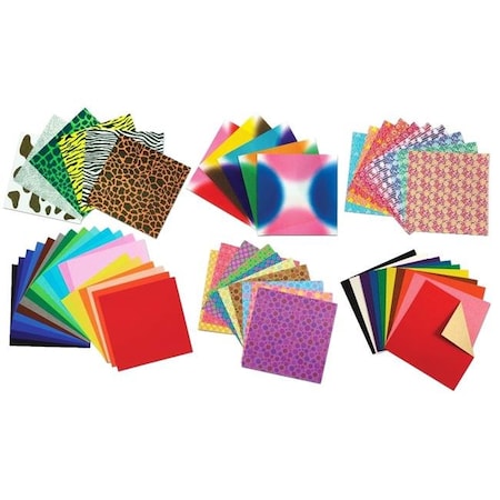 Sax SAX 1542714 Origami Paper School Pack; Assorted Colors; 247 Sheets 1542714